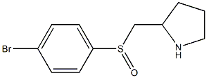 2-(4-Bromo-benzenesulfinylmethyl)-pyrrolidine Struktur