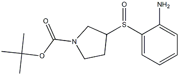3-(2-Amino-benzenesulfinyl)-pyrrolidine-1-carboxylic acid tert-butyl ester,,结构式