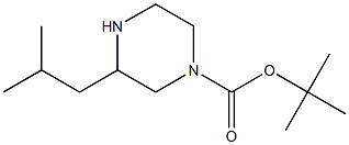 tert-butyl 3-isobutylpiperazine-1-carboxylate Structure