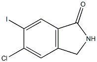 5-Chloro-6-iodoisoindolin-1-one 化学構造式