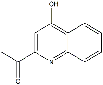 1-(4-hydroxyquinolin-2-yl)ethanone 化学構造式