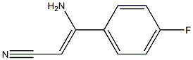 3-amino-3-(4-fluorophenyl)acrylonitrile,,结构式