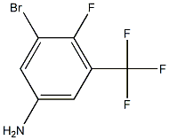 3-bromo-4-fluoro-5-(trifluoromethyl)aniline,,结构式