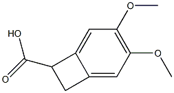 4,5-dimethoxy-1,2-dihydrocyclobutabenzene-1-carboxylic acid Structure