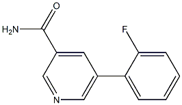 5-(2-fluorophenyl)pyridine-3-carboxamide 结构式