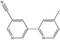 5-(4-methylpyridin-2-yl)pyridine-3-carbonitrile Struktur