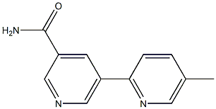 5-(5-methylpyridin-2-yl)pyridine-3-carboxamide Struktur