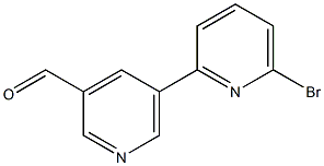 5-(6-bromopyridin-2-yl)pyridine-3-carbaldehyde,,结构式