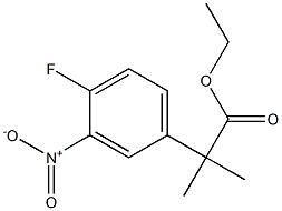 ETHYL 2-(4-FLUORO-3-NITROPHENYL)-2-METHYLPROPANOATE, , 结构式