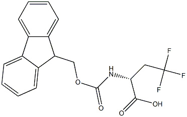 (R,S)-Fmoc-2-amino-4,4,4-trifluoro-butyric acid 化学構造式