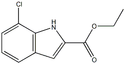 7-Chloro-1H-indole-2-carboxylic acid ethyl ester 化学構造式