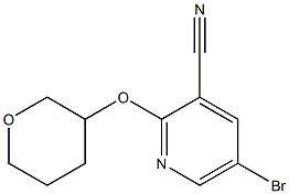 5-bromo-2-(tetrahydro-2H-pyran-3-yloxy)pyridine-3-carbonitrile