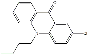 10-Butyl-2-chloro-9(10H)-acridone,,结构式
