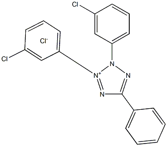 2,3-Bis(3-chlorophenyl)-5-phenyltetrazoliuM Chloride Structure
