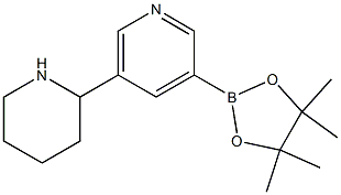 3-(4,4,5,5-tetraMethyl-1,3,2-dioxaborolan-2-yl)-5-(piperidin-2-yl)pyridine|