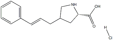trans-4-CinnaMyl-L-proline hydrochloride, 95% Struktur