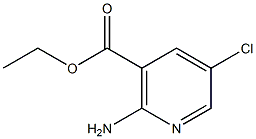 ethyl 2-aMino-5-chloronicotinate 化学構造式