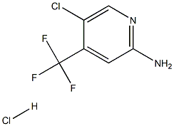 2-AMino-5-chloro-4-trifluoroMethylpyridine hydrochloride,,结构式