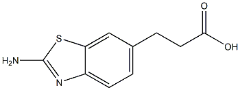 3-(2-AMinobenzo[d]thiazol-6-yl)propanoic acid,,结构式