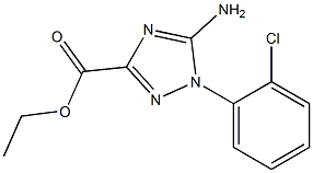 5-AMino-1-(2-chloro-phenyl)-1H-1,2,4-triazole-3-carboxylic acid ethyl ester,,结构式