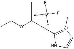 1-ethoxyethyl-3-methylimidazolium tetrafluoroborate Struktur