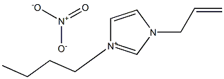 1-烯丙基-3-丁基咪唑硝酸盐,,结构式