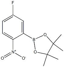 2-(5-Fluoro-2-nitrophenyl)-4,4,5,5-tetramethyl-1,3,2-dioxaborolane Structure