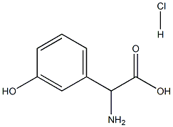 Amino(3-hydroxyphenyl)acetic acid hydrochloride Struktur