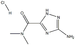 3-Amino-N,N-dimethyl-1H-1,2,4-triazole-5-carboxamide hydrochloride,,结构式
