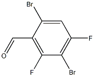 2,5-Dibromo-4,6-difluorobenzaldehyde Struktur
