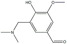3-[(Dimethylamino)methyl]-4-hydroxy-5-methoxybenzaldehyde 95% 化学構造式