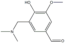 3-[(Dimethylamino)methyl]-4-hydroxy-5-methoxybenzaldehyde 95%,,结构式