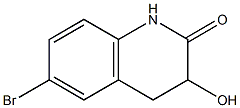 6-broMo-3-hydroxy-3,4-dihydroquinolin-2(1H)-one 化学構造式