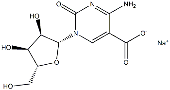 Cytidine-5-carboxylic acid sodium salt, , 结构式