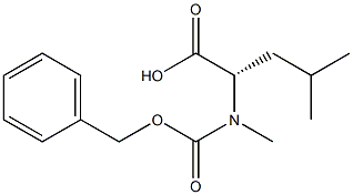 CBZ-N-甲基-L-亮氨酸,,结构式