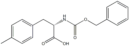CBZ-L-4-甲基-苯丙氨酸, , 结构式