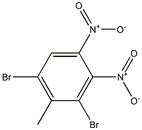 3,5-二溴-4-甲基邻二硝基苯,,结构式