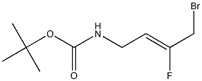 tert-butyl (Z)-(4-bromo-3-fluorobut-2-en-1-yl)carbamate Structure