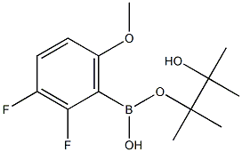 2,3-Difluoro-6-methoxyphenylboronic acid pinacol ester 化学構造式