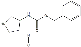 3-CBZ-氨基吡咯烷盐酸盐,,结构式