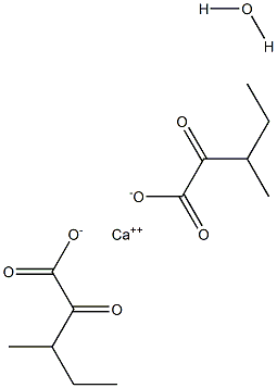 3-甲基-2-氧代戊酸钙水合物 标准品 结构式