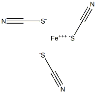 Iron thiocyanate 化学構造式