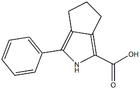 3-phenyl-2,4,5,6-
tetrahydrocyclopenta[c]
pyrrole-1-carboxylic acid 结构式