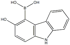 (3-hydroxy-9H-carbazol-4-yl)boronicacid Structure