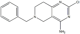 6-benzyl-2-chloro-5,6,7,8-tetrahydropyrido[4,3-d]pyrimidin-4-amine,1860793-95-8,结构式