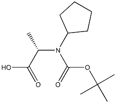 N-Boc-L-Cyclopentylalanine Structure