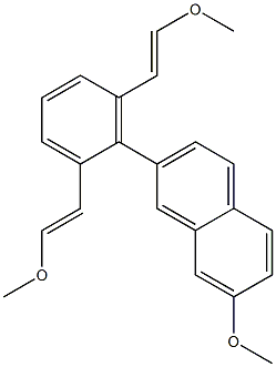 2-[2,6-Bis(2-methoxyethenyl)phenyl]-7-methoxynaphthalene,1094898-04-0,结构式