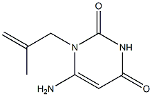 6-Amino-1-(2-methylallyl)pyrimidine-2,4(1H,3H)-dione Structure