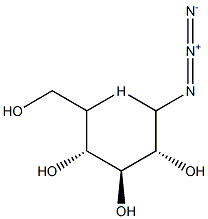 1-Deoxy-b-D-glucopyranosyl azide Struktur