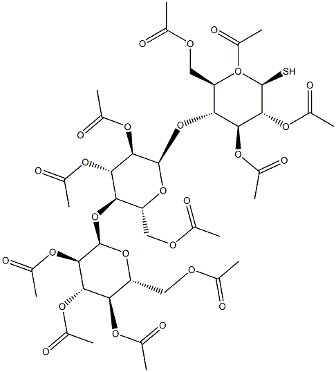 1,2,3,6-Tetra-O-acetyl-4-O-(2,3,6-tri-O-acetyl-4-O-(2,3,4,6-tetra-O-acetyl-a-D-glucopyranosyl)-a-D-glucopyranosyl)-b-D-thioglucopyranose|
